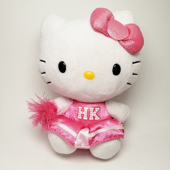 Ty Sanrio Hello Kitty Plush Pink Cheerleader - Picture 1 of 8